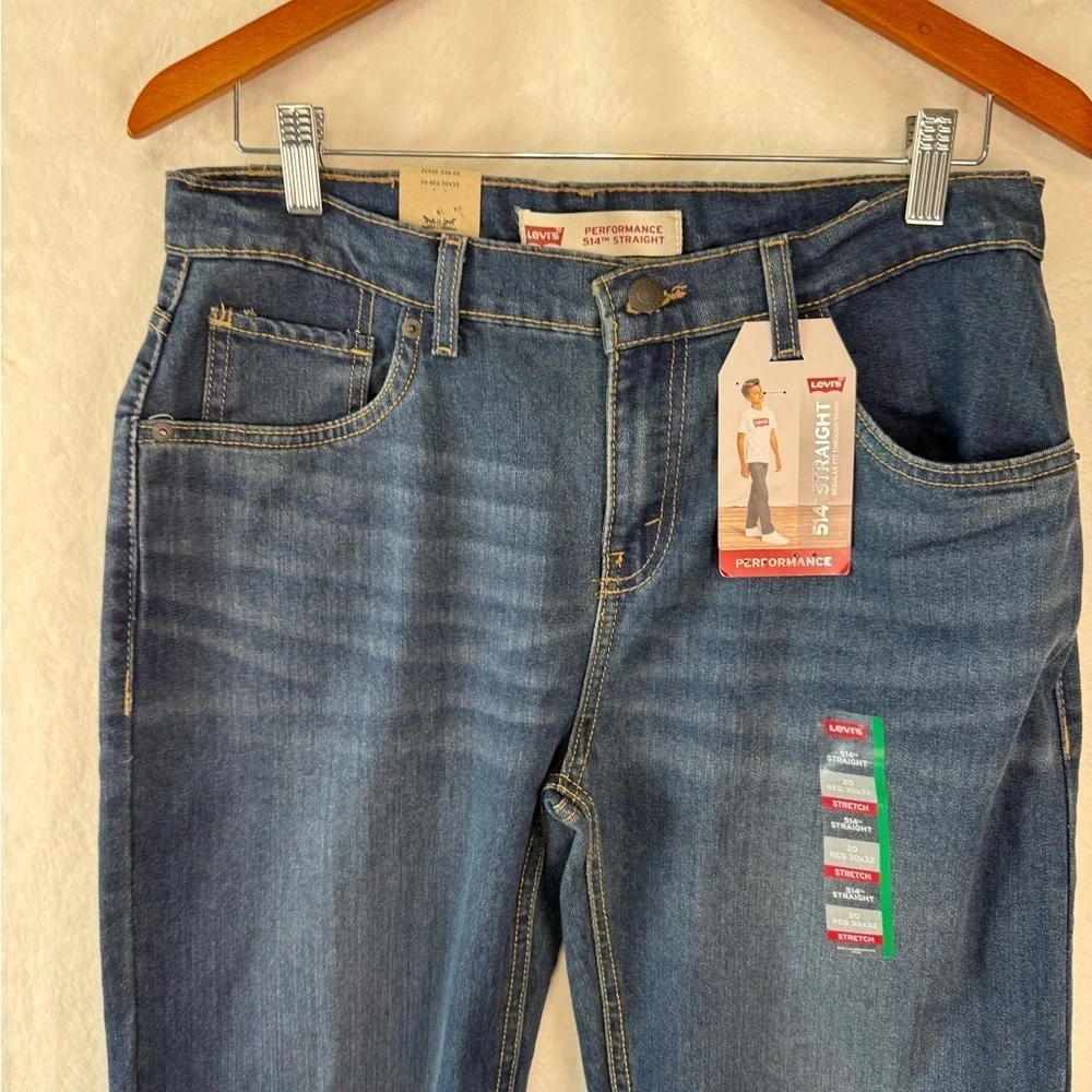 Levi’s 514 Straight Performance Stretch Jeans  NWT size 30 Mens Blue Jeans
